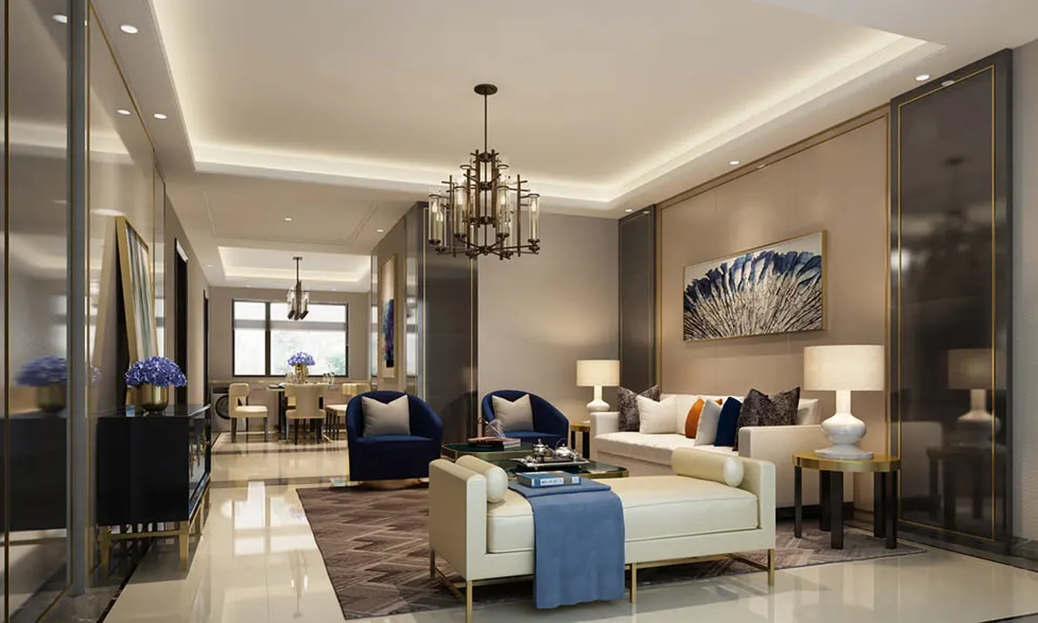 Illustrative residence interior from the project campaign